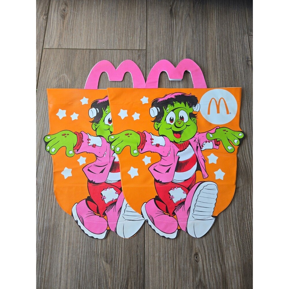 McDonald's 1990 Vintage Halloween Trick or Treat Bags Pack of 2